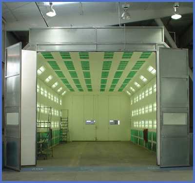 STSDD-1000-60 Truck Side Downdraft Paint Booth